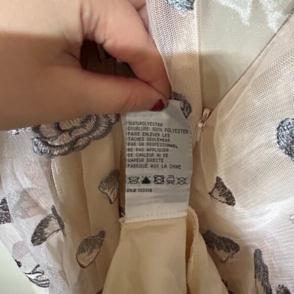 Gianni Bini Rose Embroidered Halter Gown - Picture 10 of 10